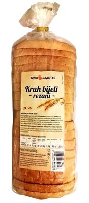 KRUH BIJELI REZANI 580g DON DON (60 dana rok)