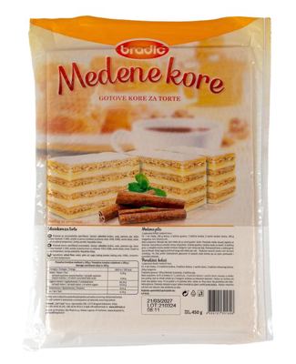 KORE ZA KOLAČE MEDENE 450g BIOPLOD
