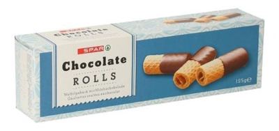 VAFEL ROL. SA ČOKOLADOM 125 g