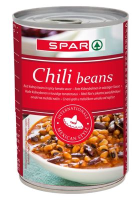 MEKSIČKI ČILI GRAH SPAR 410 g