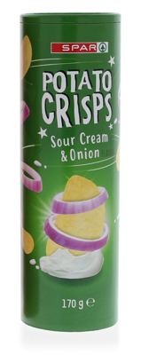ČIPS SPAR VRHNJE I LUK 170 g