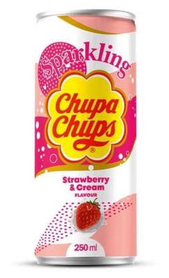CHUPA CHUPS SOK JAGODA & CREAM 250ml