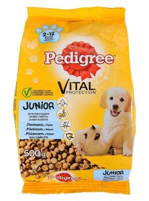 PEDIGRE JUNIOR BRIKETI PILETINA 500g