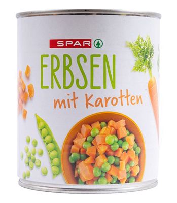 GRAŠAK MRKVA SPAR 800 g