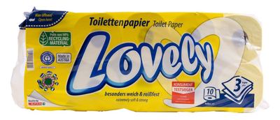 TOAL.PAP.LOVELY ŽUTI 10/1