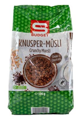 MUESLI S-BUDGET ČOKOLADA 500 g