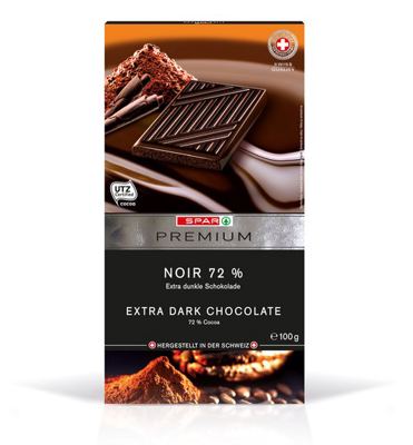 ČOK.SPAR PREM.TAMNA 72% 100 g