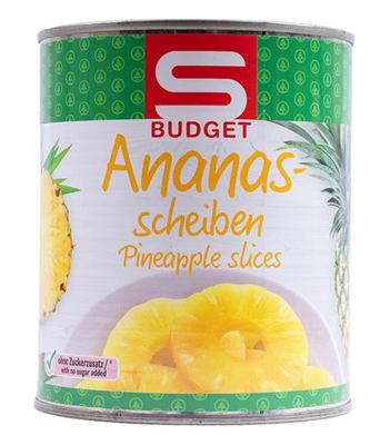 KOMPOT S-BUDGET ANANAS 820 g