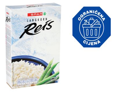 RIŽA SPAR DUGO ZRNO 1 kg