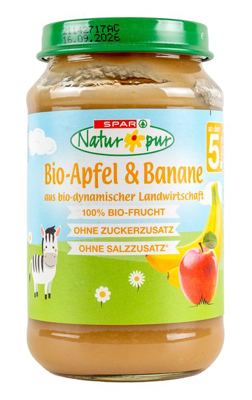KAŠ.NATUR PUR JABUKA BAN.190 g