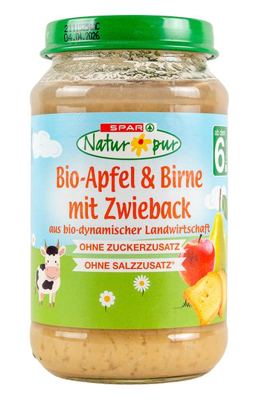 KAŠ.NATUR PUR JAB.KRU.DV.190 g