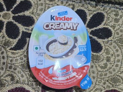 KINDER CREAMY MILKY&CRUNCHY 19g