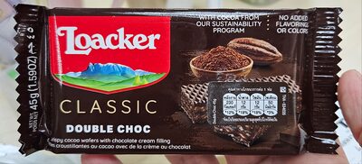 NAPOLITANKA LOACKER 45G DOUBLE CHOC