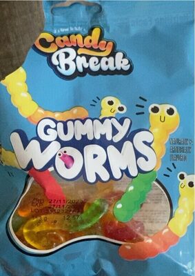 BOMBONE CANDY BREAK GUMMY WORMS 100gr