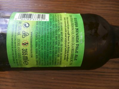 SIERRA NEVADA PALE ALE NEP.A. 0,355 (12)*