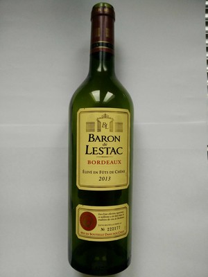 VINO CRVENO BORDEAUX ROUGE 0.75L BARON DE LESTAC