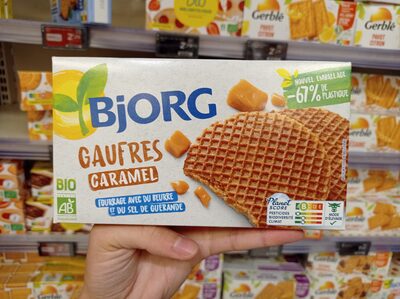 VAFEL ORGANSKI PUNJEN KARAMELOM BJORG 175G