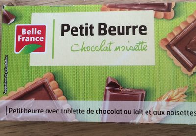 KEKS SA MASLACEM PRELIVEN MLEČNOM ČOKOLADOM SA LEŠNICIMA PETIT BEURRE 150GR BELLE FRANCE