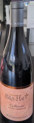 N-*COLLIOURE ROUGE BILLA HAUT 0,75L 2017. CHAPOUTIER
