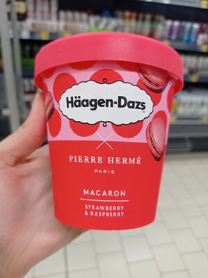 HAAGEN DAZS MACARON STRAW BERRY RASPBERRY PINT 420M