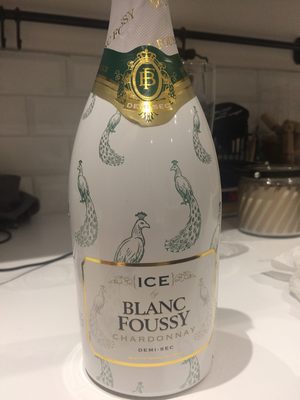 Blanc Foussy Chardonnay Ice vino belo penušavo 750 ml + čaša