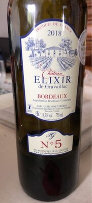 VINO CHETEAU ELIXIR DG 0,75 L
