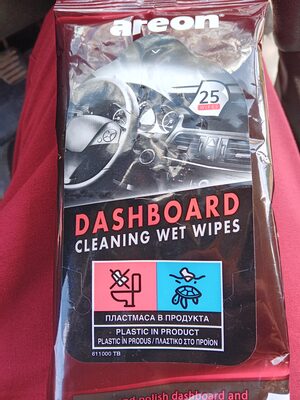 AREON CAR DASHBO.25 WET WIPES