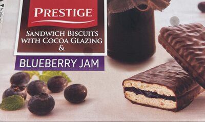 BISKVIT PRELIVENI DŽEMOM BOROVNICE 178g PRESTIGE