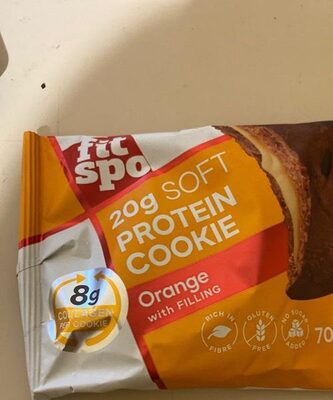 Protein Cookie FitSpo 20g protein, Orange, 70g