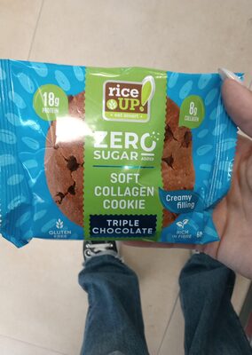 RiceUP! Soft Filled Collagen Cookie Triple Chocolate 60g