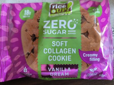 RiceUP! Soft Filled Collagen Cookie Vanilla Dream 60g
