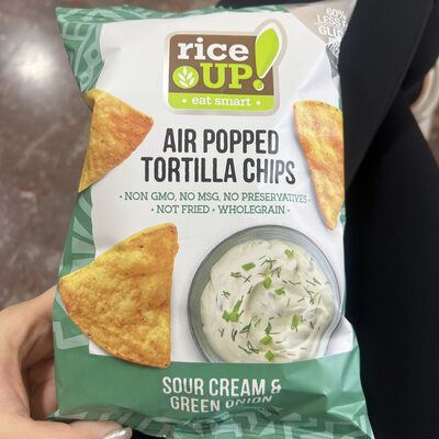 ČIPS TORTILJA VRHNJ LUK 60 g RICE UP