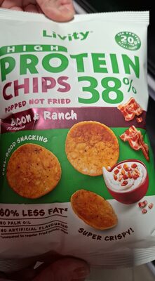 ČIPS PROTEIN BAC&RAN 52 g LIVITY
