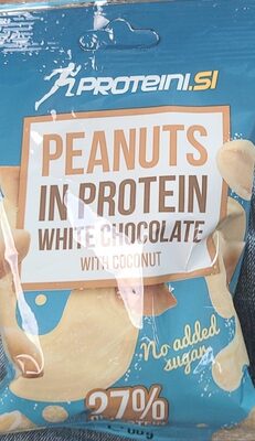 PROTEIN PEANUTS 80G WHITE CHOCOLATE -10/1-
