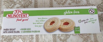 KEKS DUPLI S PUNJENJEM LIMUN 115 G MLINOTEST