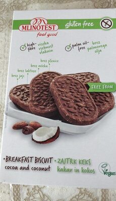 DORUCAK KEKS KAKAO/KOKOS 150 G MLINOTEST