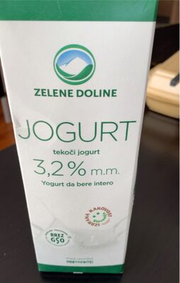 JOGURT TEKUĆI 3,2% 1kg ZELENE DOLINE