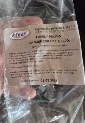 FAMILY PECIVO SA SJEMENKAMA 5/1 300G KLARA