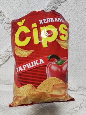 Čips rebrasti, s okusom paprike 150 g