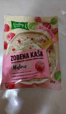 ZOB.KASA MALINA/VANILIJA 65 G VALLEY OF OATS