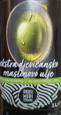 ULJE MASLINOVO EXTRA DJEVICANSKO 1 L PLODINE OKUSI MEDITERAN