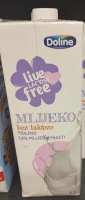 MLIJEKO TRAJNO 1,6% 1L LIVE LACTOSE FREE