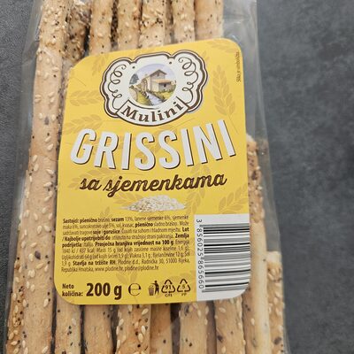 GRISSINI SA SJEMENKAMA 200 G MULINI
