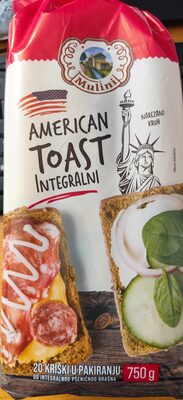 AMERICAN TOAST INTEGRALNI MULINI 750 G