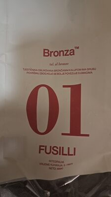 TJEST FUSILLI INTEG 400 g BRONZA