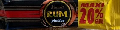 ČOKOLADA RUM PLOČICE 45G KANDIT