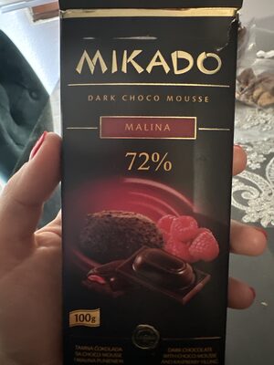 MIKADO ČOK.DARK 100g MOUSSE MALINA