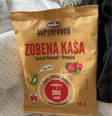 ZOBENA KAŠA BRUSNICA/CHIA 50g ENCIAN