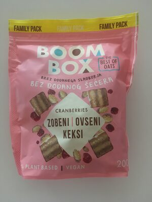 KEKSI ZOB-BRUSNICA 200 G BOOM BOX