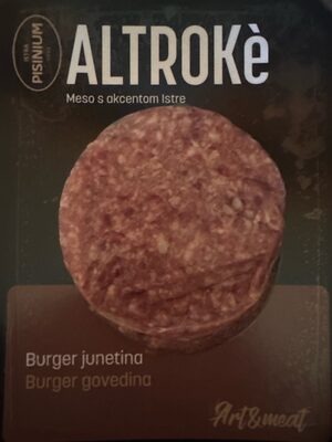 BURGER 100% JUNETINA 150 g ALTROKE PISINIUM